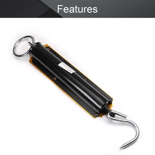Utoolmart Spring Balance Hanging Hook Handheld Metal Weighing Force Scale Kilo & LBS 50KG