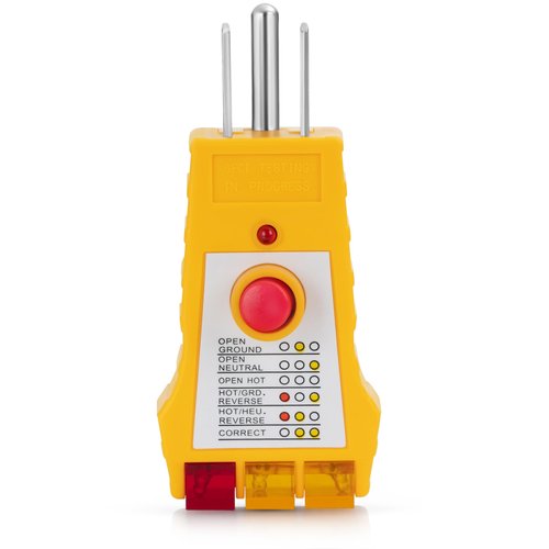 GAYA Grounding Outlet Tester Earthing for Grounding Products, Electric Outlet Testing Plug in, GFCI Test, Receptacle and Plug Testers, Circuit, Ground, GFCI Outlet, Socket Power Check