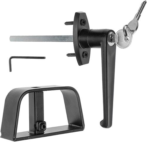 Yaegoo 5-1/2" Shed Door Lock T-Handle Lock Kit with 2 Keys, Shed Door T Handle Lock, Black