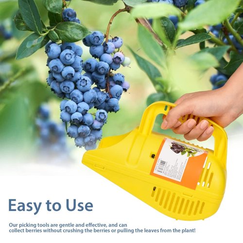 Blueberry Picker Tool - Plastic Berry Harvester Rake for Blueberries, Lingonberries, Huckleberries, and More - Efficient Fruit Harvesting Tool for Gardens, Farms, and Outdoor Use