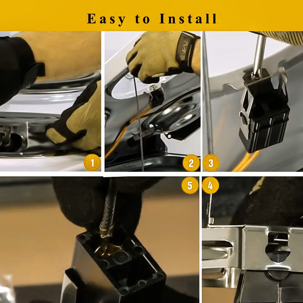 2 Pack ERR117 Range Stove Element Plug Receptacle Block Terminal Block Range for Receptacle Whirlpool Kenmore Electric Stove Range Burner Receptacle Kit 550226, 71930, 74-06-132, 766339,74-06-190