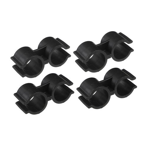 Hemobllo 4pcs Broom Dustpan Set Connector Plastic Double Tube Clamp Easy Install for Warehouse Supermarket