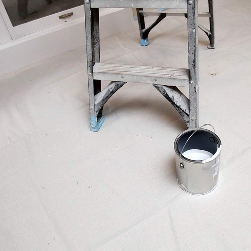 Trimaco 04328 Slip Resistant Dropcloth Stay Put Canvas Plus Drop Cloth, 4-feet x 12-feet