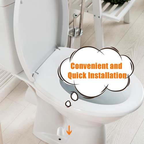 Blulu 32 Universal Toilet Bolt Caps Plastic Round Push On Toilet Bowl Covers with Extra Washers, 1.45 Inch Height