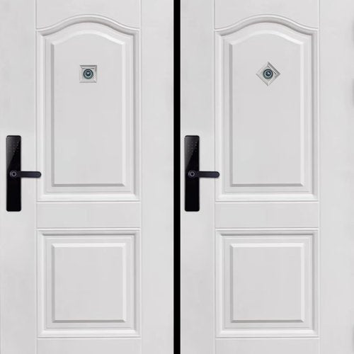 Earl Diamond Solid Brass Square HD 220 Degree Door Viewer Peephole with 28mm Drill Bit and Privacy Cover, Compatible with Door Thick from 1-21/32" to 2-1/8", Satin Nickel