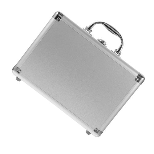 DIYEAH Aluminum Alloy Multi-Functional Briefcase Hard Storage Case for Instruments and Cosmetics Portable Tool Box Travel and Professional Use