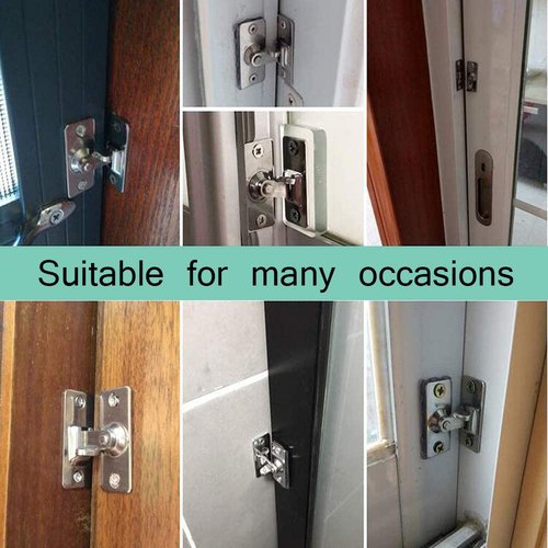 WANLIAN Mini Size 90 Degree Latch Pocket Door Latch Sliding Screen Door Lock