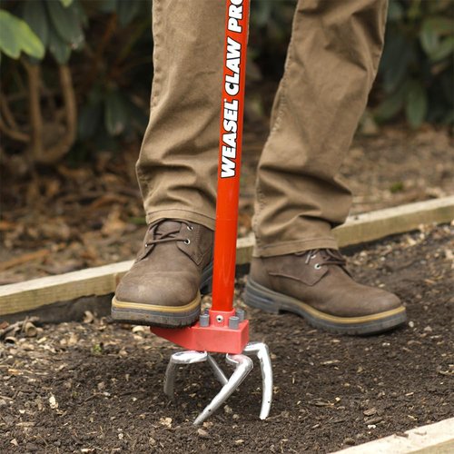 Garden Weasel Claw Pro – Black Grip | 3-in-1 Twist Tiller, Cultivator, Weed Puller & Soil Loosener | Gardening Hand Tool | 91336-A
