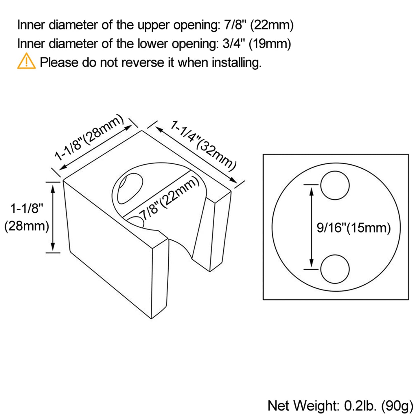 Angle Simple Shower Head Holder, Brass Shower Wand Bracket, Handheld Sprayer Holder Wall Mount, Brushed Nickel