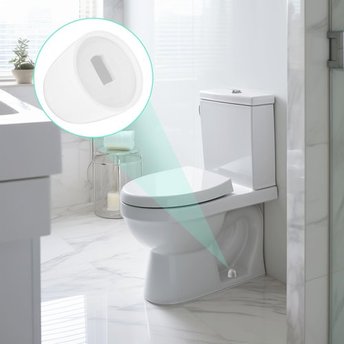 8 Pack Toilet Screw Cover Caps, White Universal Toilet Bolt Caps with Decorative Design, Easy Snap-On Installation for Toilets Bowl Bolts, 1.41 Inch Height