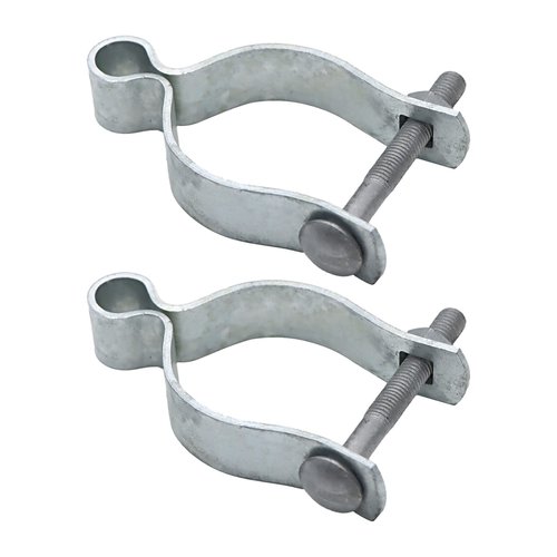 Aiwaiufu 2 Pcs Chain Link Fence Gate Post Hinge for Outside Diameter Post/Pipe, Pressed Steel Post Hinge (2-3/8")