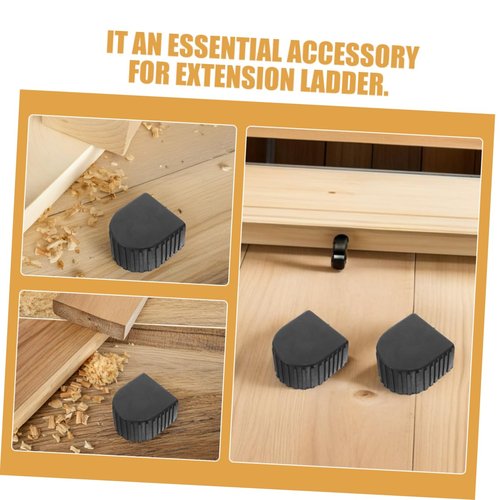 Cabilock 4Pcs Ladder Protective Covers Non Slip End Caps for Extension Ladders Step Ladder Top Protector Pads for Surface Protection Easy Installation