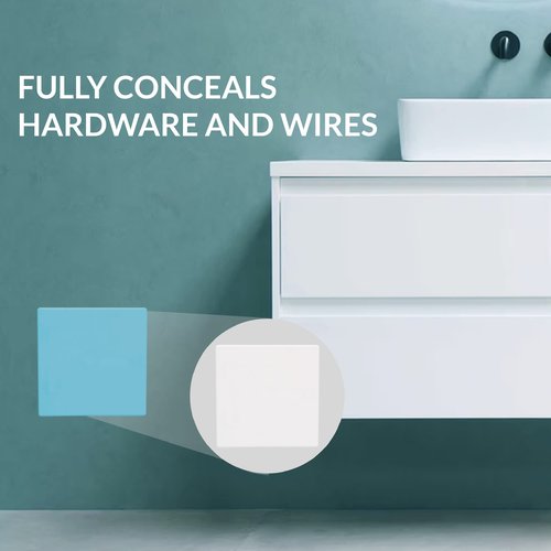 American Built Pro Home Improvement Access Cover for Drywall, HIPS, Wall Access Door, White, Textured,17"x17" 0D Plumbing, Electrical Access, No Hinges or Springs