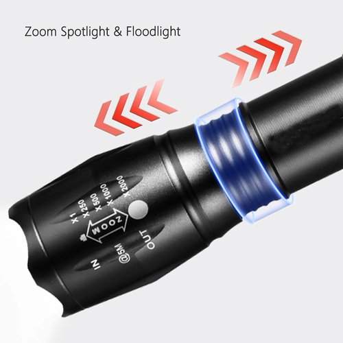 BUDUY UV 395nm Flashlight USB Rechargeable, Blacklight Flashlight, LED Torch with White and Ultraviolet Light Combo, Black Light Pet Urine Detector for Dog Cat Pee, AC Leak, Scorpions, Rocks, Resin