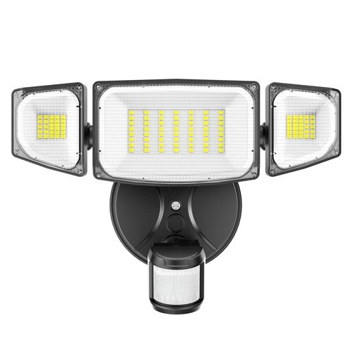 iMaihom 50W Motion Sensor Outdoor Lights, 5000LM Motion Sensor Flood Light, Dusk to Dawn Outdoor Lighting, 6500K LED Security Light, IP65 Waterproof Motion Detector Lights for Outside, Black