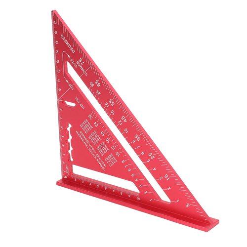 Aluminum Alloy Woodworking Ruler Triangle - Durable and Lightweight Measuring Tool for Accurate Angles and Square Cuts in Woodworking