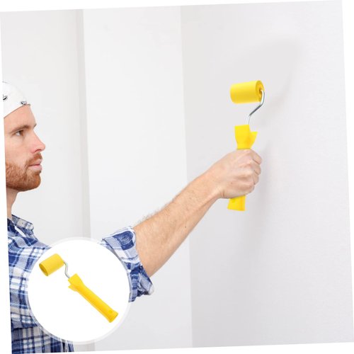 DIYEAH Rubber Seam Roller Tool Flat Pressure Roller for Wallpaper and Vinyl Installation Ergonomic Handle for Comfort Durable Rubber and Materials for Seam Supplies