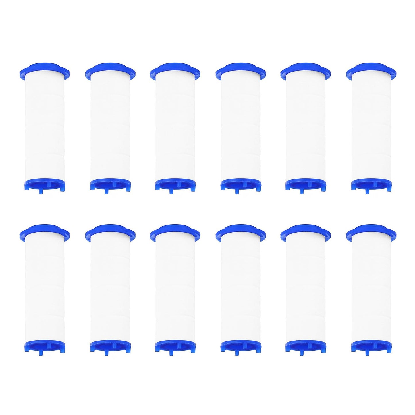 uxcell 12 Pcs Shower Head Filter 2.4 Inch PP Cotton Filter Cartridge Replacement High-Pressure Handheld Fan Shower Jet Sets
