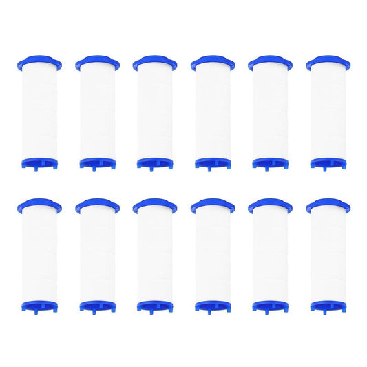 uxcell 12 Pcs Shower Head Filter 2.4 Inch PP Cotton Filter Cartridge Replacement High-Pressure Handheld Fan Shower Jet Sets