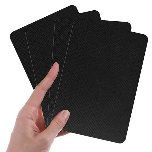 4pcs Non Slip Self Adhesive Rubber Furniture Pads Enhanced Cuttable Rubber Grip Tape Anti-Sliding Anti-Scratch Floor Protectors Waterproof Anti-Slip Padding Sheets for Safer Handles Surfaces Appliance