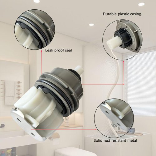 RP46463 Shower Cartridge Replacement for Delta Monitor 17 Series Dual Function Bath Tub and Shower Faucet Valve with Seat and Spring Adapter (2006 - Present)