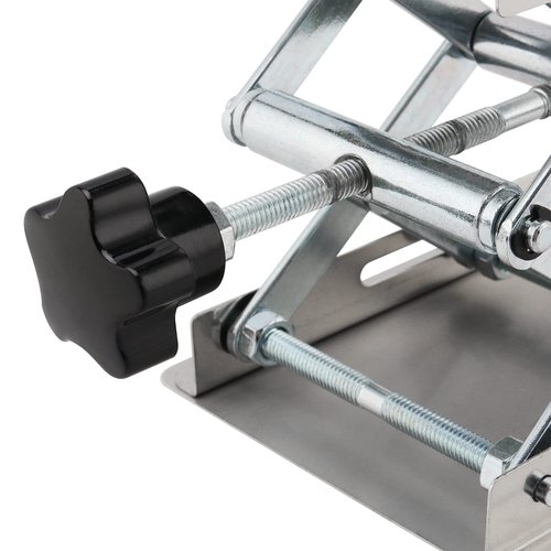 2 PCS 4 x4 Inch Lab Scissors Jack, Stainless Steel Lab Lift Platform, Lab Jack Lift Table, Lab Jack Stand Table Lift, Expandable Lift Height Range from 1.96 Inch to 6 Inch