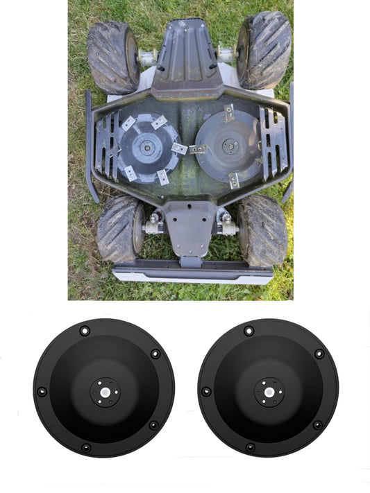 2 Pack Replacement Cutting Discs for Luba & Luba 2 Mowers (Fits 2024 and Older Models) – Compatible with 4/5/6 Blade Systems – ABS Construction (Blades Not Included) (5 Blade)