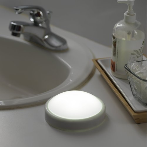LIGHT IT! by Fulcrum, 30302-308 Luna LED Tap Light, White, Single Pack