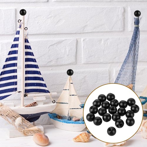 20Pcs M4 Thread Cap Nuts Knob Light Fixture Screws Decorative Screw Caps Steel Ball Lamp Decoration Screw Caps Nut Cover for Furniture Lighting, Black
