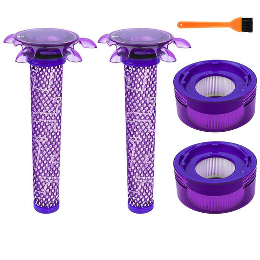 4 Pack Upgraded Replacement Filters for Dyson V8 V7 New Version SV37 SV25 V8 Animal Extra Cordless V8 FOCUS Mattress Vacuum Cleaner Replacement Parts Accessories,Replace Part 965661-05 & 967478-05