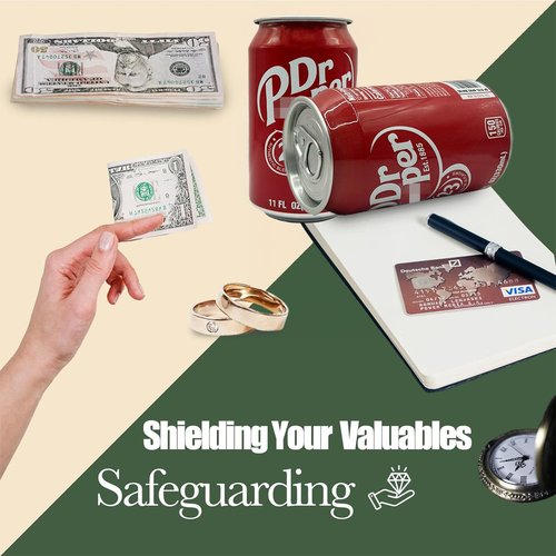 Soda Pop Can Diversion Safe, Hidden Safe Stash with Realistic Design for Secure Storage, Secret Hidden Storage for Cash, Jewelry, Keys & Small Valuables – Perfect for Home, Office, and Car - Pepper