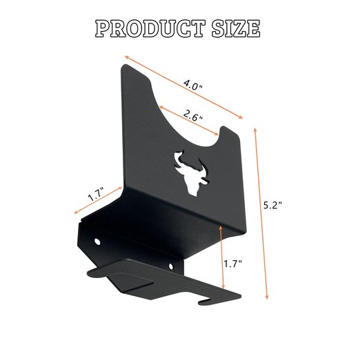 Heavy-Duty Angle Grinder Stand Wall Mount (4PCS) - Metal Tool Holder for Bench Grinder, Polisher & Air Tools - Garage, Workshop Clutter-Free Organizer with Quick-Install Brackets