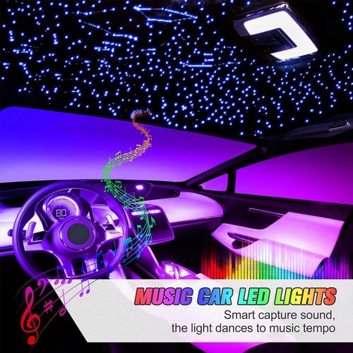 Twinkle Starlight Headliner Light,32W 1000pcs 13.1ft LED Star Ceiling Fiber Optic Light Kit APP/Remote Control for Car/Home/Party