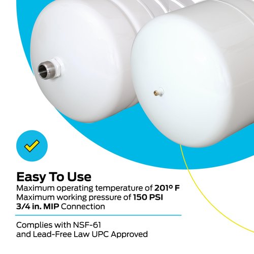 Eastman 60022 60022/DET-5 2 Gallon Expansion Tank, White