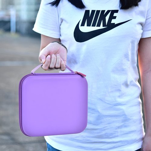 GWCASE Case Compatible with Glocusent/for Vekkia/for LITOM/for LEDGLE/for TAKKUI/for TSINGREE LED Neck Reading Light Book Light for Reading. Storage Carrying Holder for USB Cable (Box Only) -Purple
