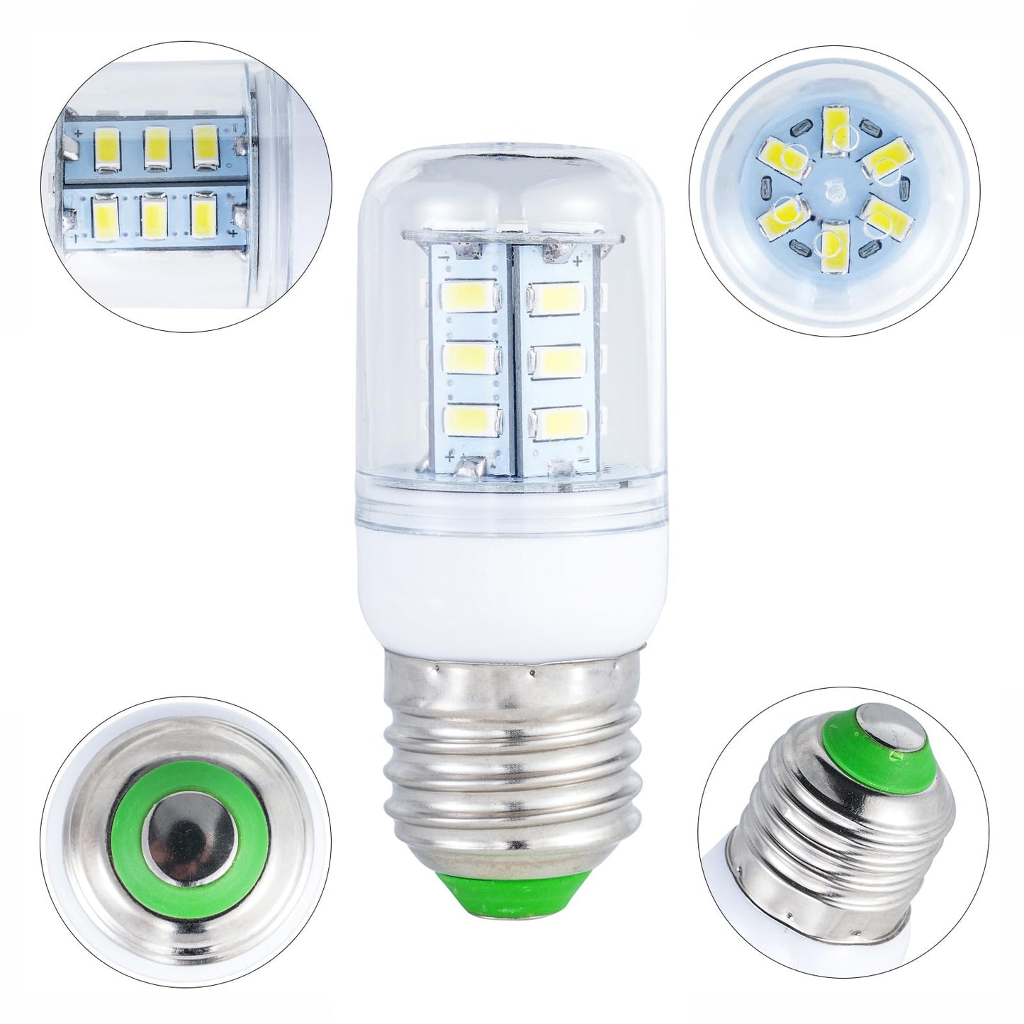 Light Bulb Frigi-daire Refrigerator FFSS2615TS5,LFSS2612TF0,LFSS2612TF4,FFSS2615TS0/o,FFSS2615TS2,LFSS2312TF4,LFSS2612TF3,FFSS2615TP0,FFSS2615TS3 kei D34I LED Bulb Replacement (White Light*2 Pcs)