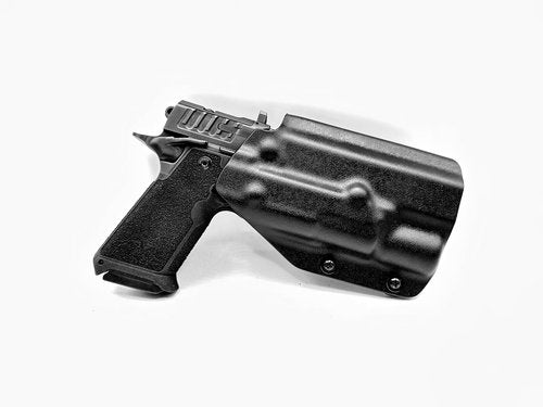 Model 4 Holster for Staccato HD P4, P4.5 - X300, Light Bearing OWB, Right & Left Hand (Right Hand - Black - NO Attachment)