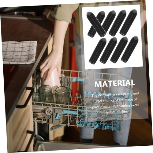 OSALADI 200pcs Dishwasher Rack End Caps Durable Dishwasher Prong Tip Covers for Protection and Repair Easy to Install
