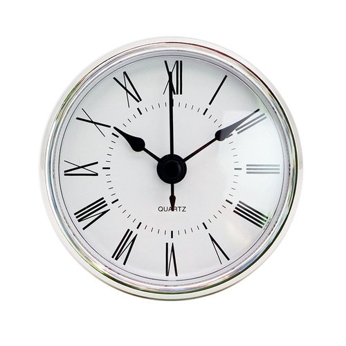 VXKAJESAE Quartz Clock Insert Roman Numbers Round DIY Quartz Movement Repair 70 mm Silent Classic Clock Mechanism Parts Decorative Bell Head for School Office Product Statistics Code -1051