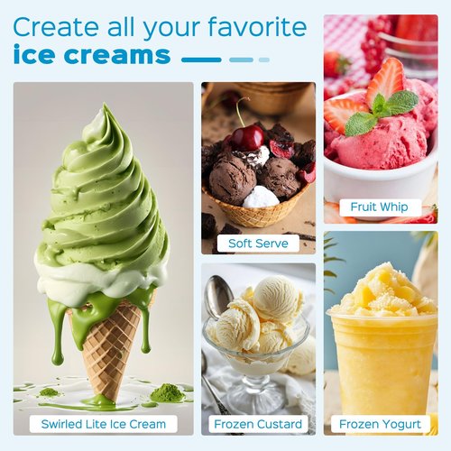 Vione 2pack Swirl CREAMi Pints and Lids Compatible with Ninja Swirl NC700 Series Ice Cream Makers, BPA-Free & Dishwasher Safe