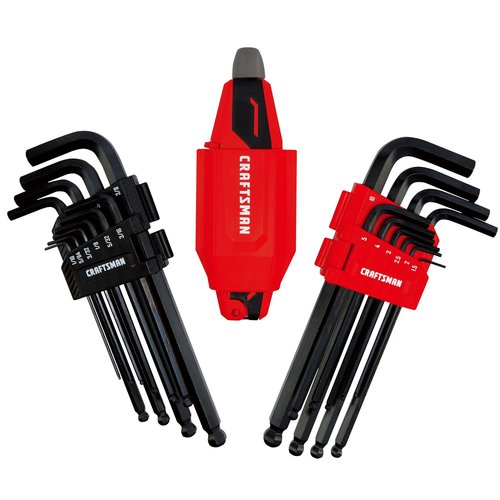 CRAFTSMAN Universal L-to-T Allen Wrench Hex Key Set, 20 Piece (CMHT26028)