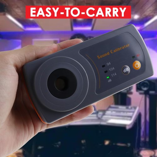 Professional Sound Level Calibrator Decibel Meter Calibration with Three Calibration Level at 94dB & 104dB & 114dB, SPL Meter Calibrator for dB Noise meter