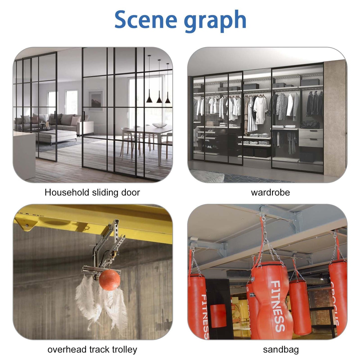 P2750-EG Trolley Assembly 4 Wheel Light Duty for Use with All 1-5/8" P1000, P1001, P5000, P5001, P5500, P5501 or Taller Strut Channel, Unistrut, Superstrut (2Pack)