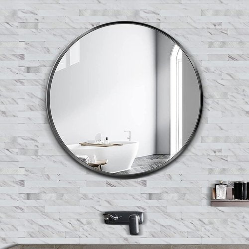 Midcard 20 Sheet Peel and Stick Backsplash, White Marble PVC Wall Tile for Kitchen Backsplash