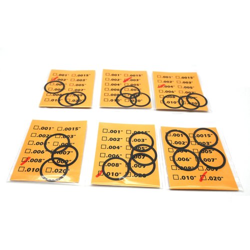 TACSHIM Black Coated 5/8”x24 Barrel Shim Kit for .308/7.62mm .300BLK (20 Pack) Black