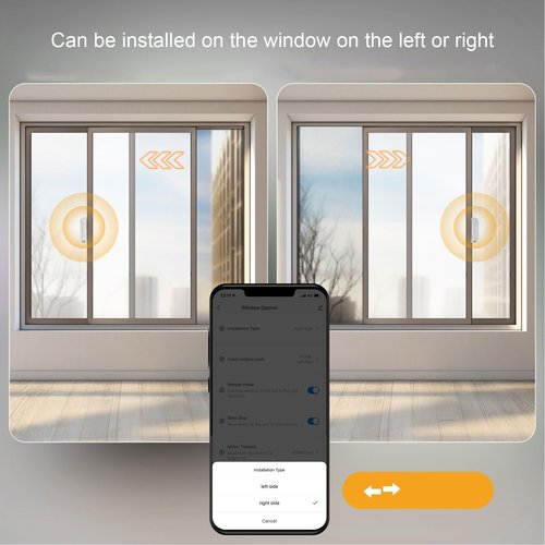 Electric Window Pusher, 50N Thrust Smart Window Opener with 55RPM Speed 5100mAh Solar Rechargeable Zigbee Window Actuator with Tuya App Timing Control