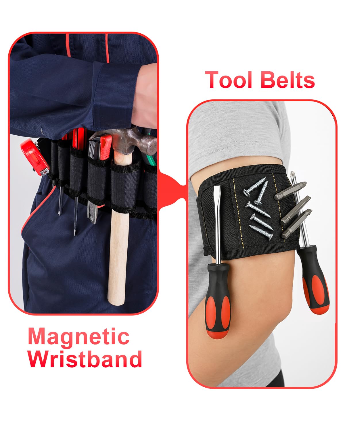 KUMDIYIT 22 Inch Heavy Duty Tool Bag-48 Pockets,1680D Tear&Abrasion Resistant,Includes Tool Pouch,Tool Belt,Magnetic Wristband&Adjustable Shoulder Strap | Tool Organizer(Green)