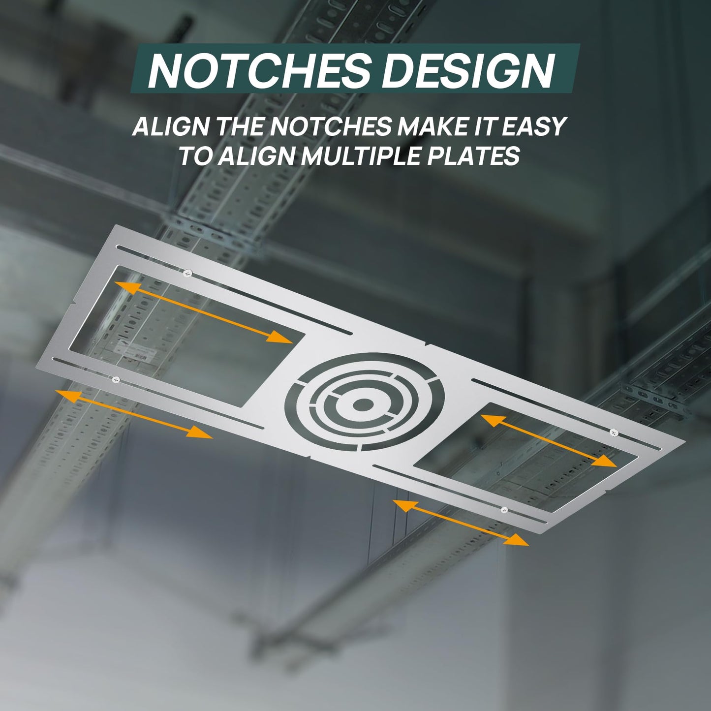 24 Pack New Construction Mounting Plate for 3/4/6 inch LED Downlight,Slim Steel LED Recessed Galvanized Steel Recessed LED Light Plate