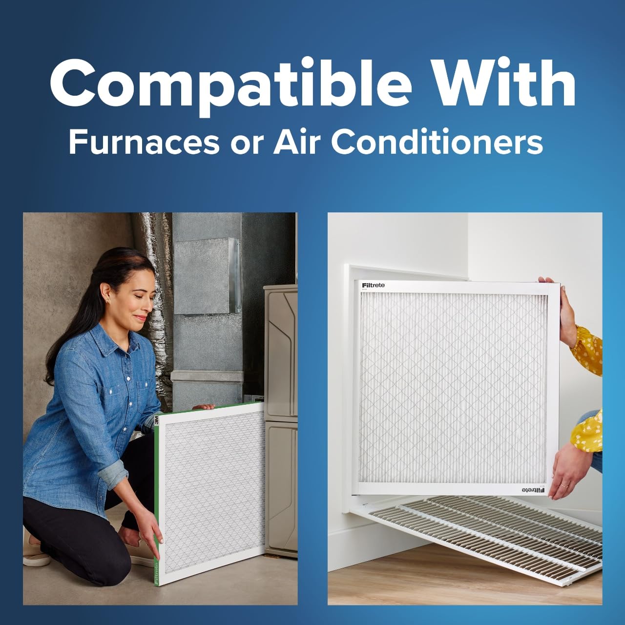 Filtrete 20x24x1 AC Furnace Air Filter, MPR 700, MERV 8, Tough on Pollen, Easy on Airflow, 3-Month Pleated 1-Inch Electrostatic Air Cleaning Filter, 4-Pack (Actual Size 19.81 x 23.81 x 0.81 in)