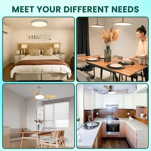 TobeBright Ceiling Fan LED Light Replacement, 5.1inch 24W 2100Lm Ceiling Fan Light kit,3CCT 3000K/4000K/5000K Dimmable LED Engine Retrofit kit for Ceiling Light, Pendant-1Pack